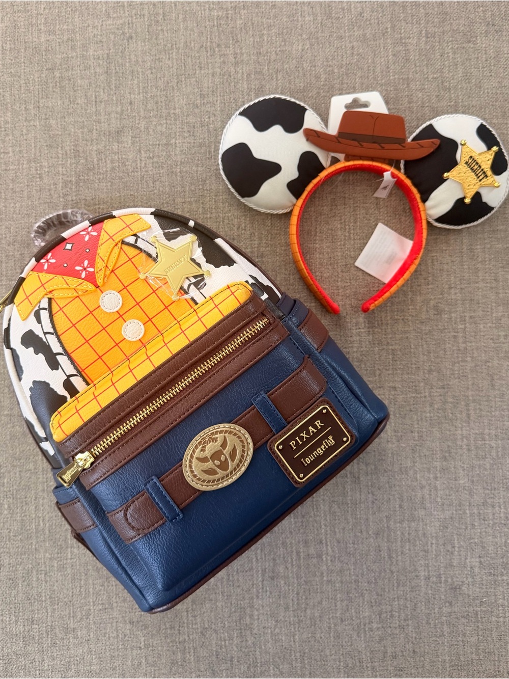 Disney Parks Toy Story Woody Loungefly Backpack and Ears